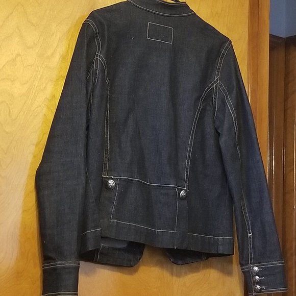 COPY - WhipStitched Military Styled Black Jean J… - Picture 2 of 8